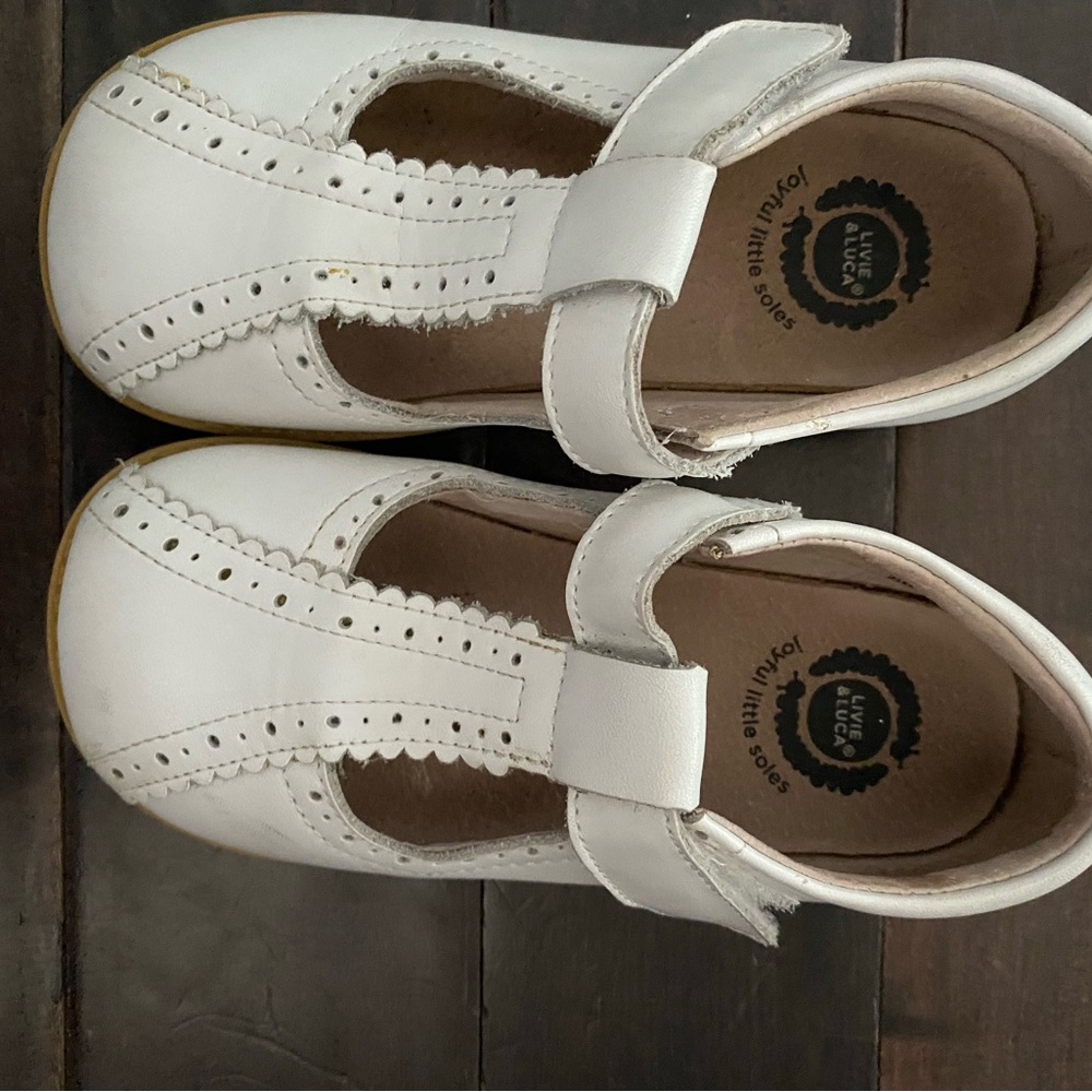Mary Jane Livie & Luca White Shoes